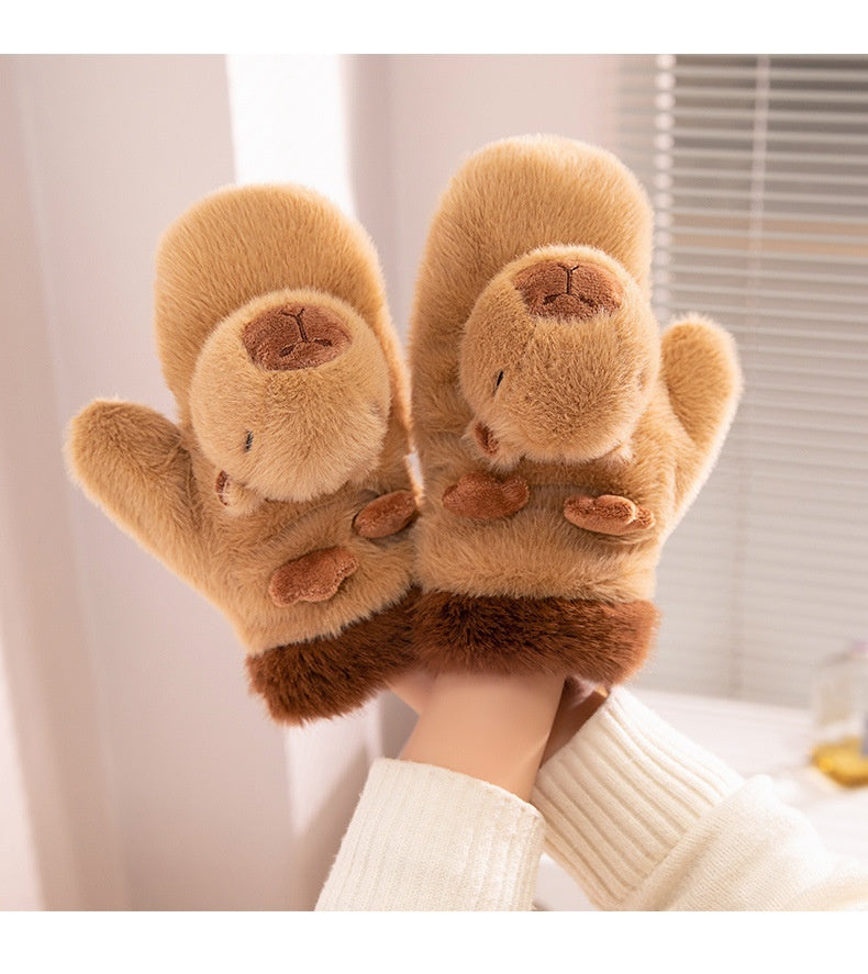 Snuggle Buddies Plush Gloves